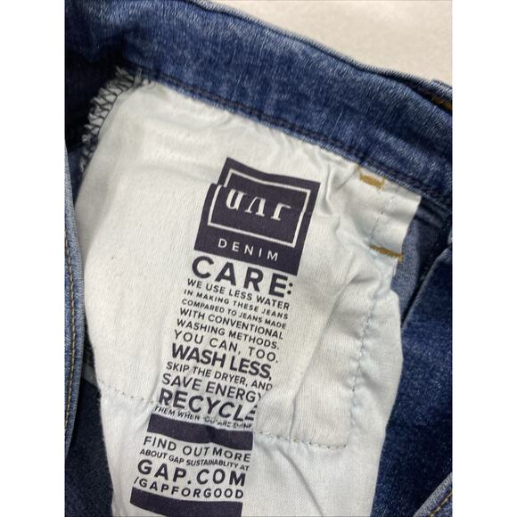 GAP Jeans Womens Jegging Size 2 R Mid Rise Blue Medium Wash Denim Stretch - Picture 12 of 12